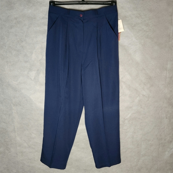 Worthington Plus Size Pleated Straight Leg Dress Pants Suitable For Work - Picture 1 of 11